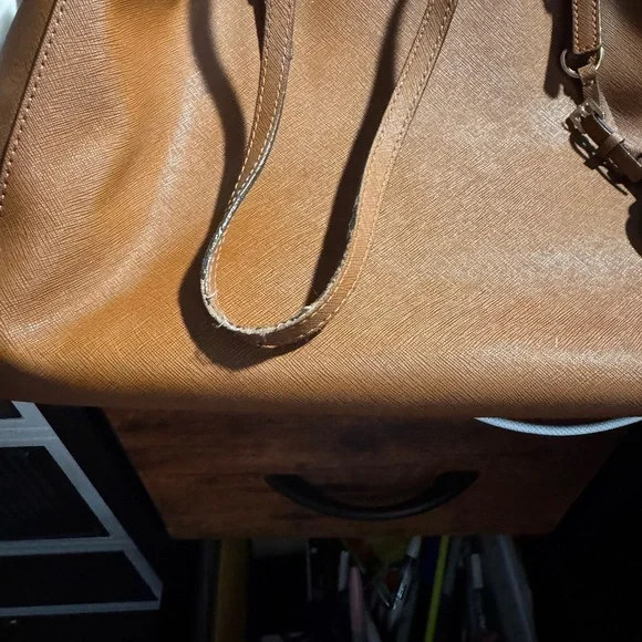 Michael Kors Tan Saffiano Leather Tote - Picture 5 of 8